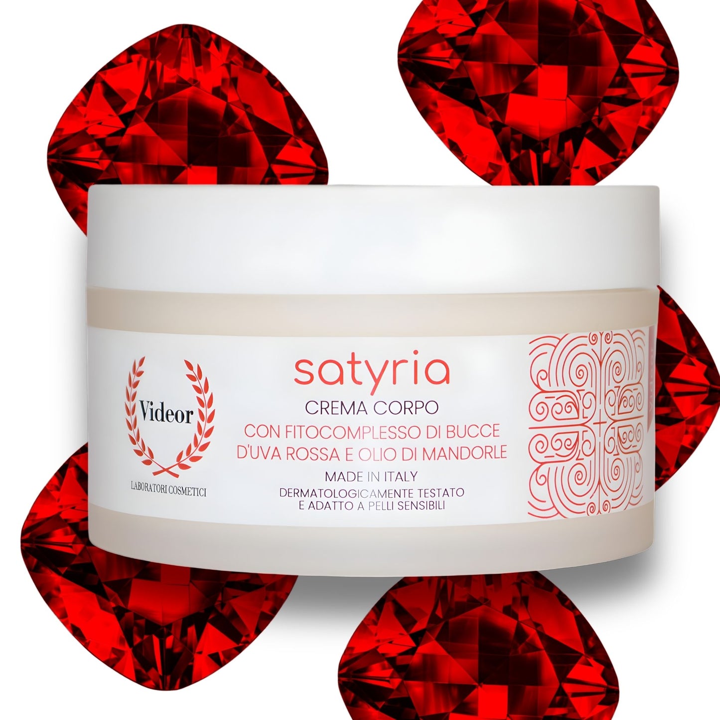 Crema Corpo Idratante all'Uva Rossa & Mandorla Dolce - SATYRIA