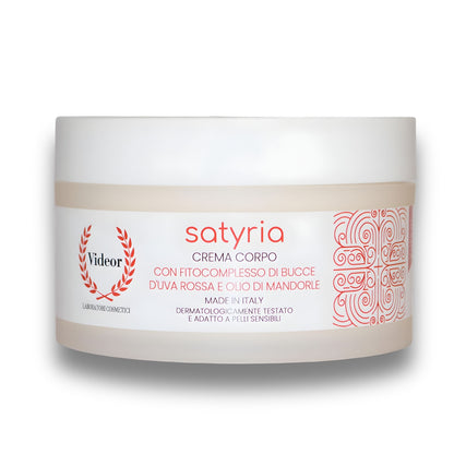 Crema Corpo Idratante all'Uva Rossa & Mandorla Dolce - SATYRIA